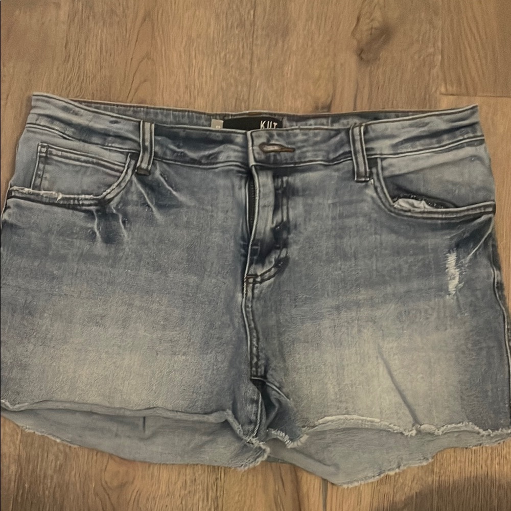 KUT from the Kloth Distressed Denim Shorts